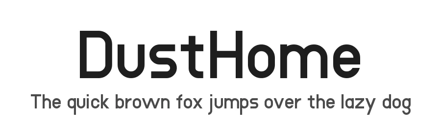 DustHome by Dust@fonts — Display Font