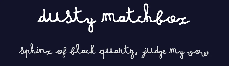 Dusty Matchbox by Frederic — Script Handwritten Font — thumbnail 2