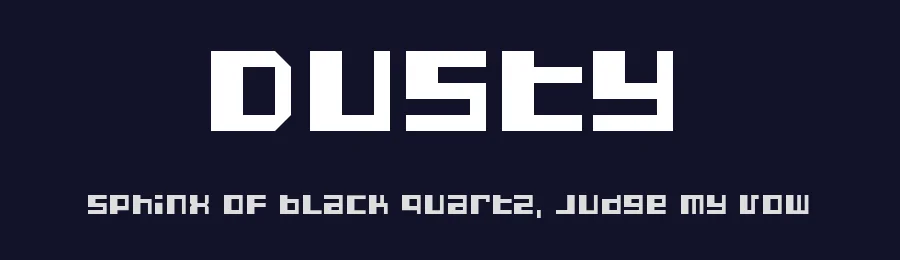 Dusty by dustBUST — Display Font — thumbnail 2
