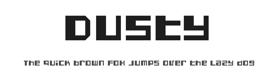 Dusty by dustBUST — Display Font