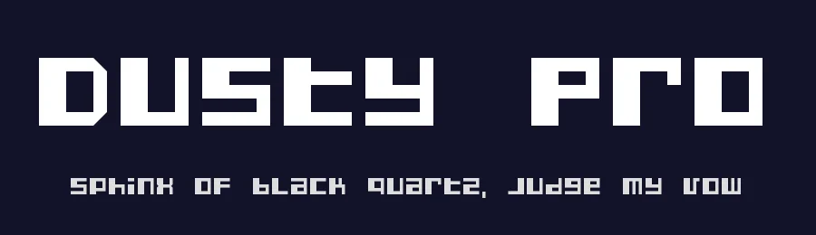 Dusty Pro by Aleksandr Savenkov — Display Font — thumbnail 2