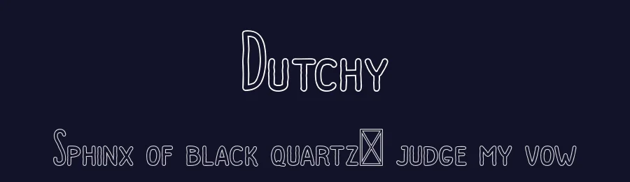 Dutchy by Craft Supply Co. — Decorative Font — thumbnail 2