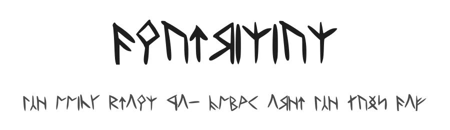Dwarvinian by Justin Carver — Dingbats Font