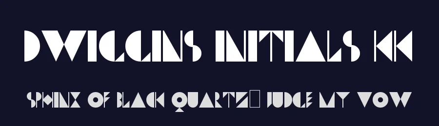 Dwiggins Initials KK by koeiekat — Decorative Font — thumbnail 2