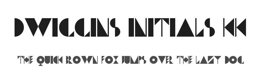 Dwiggins Initials KK