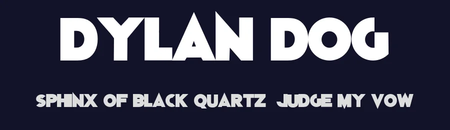 Dylan Dog by Alphabet&Type® — Sans Serif Font — thumbnail 2