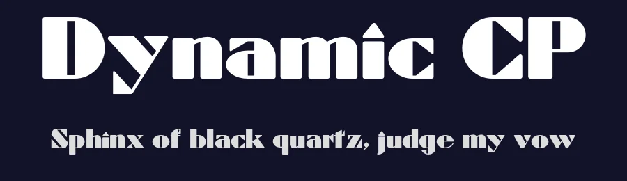 Dynamic CP by ClaudeP — Decorative Font — thumbnail 2