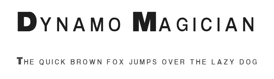 Dynamo Magician by SpideRaYsfoNtS — Sans Serif Font