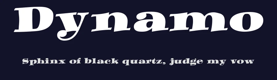 Dynamo by Peter Wiegel — Decorative Font — thumbnail 2