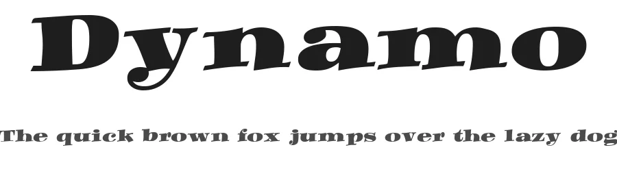 Dynamo by Peter Wiegel — Decorative Font