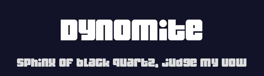 Dynomite by Fontalicious — Display Font — thumbnail 2