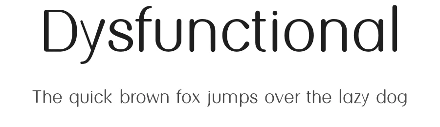 Dysfunctional by Geronimo Font Studios β Sans Serif Font
