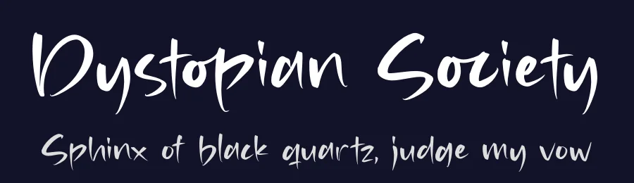 Dystopian Society by Perspectype Studio - Letterena.com — Script Handwritten Font — thumbnail 2