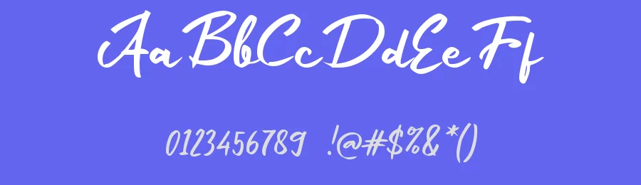 e Easy Sticky by wepfont.com — Script Handwritten Font — thumbnail 3