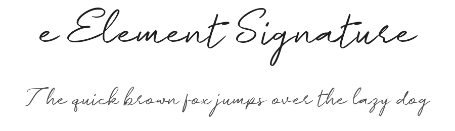e Element Signature