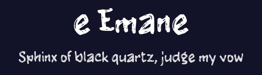 e Emane by wepfont.com — Script Handwritten Font — thumbnail 2