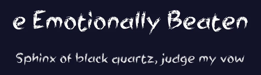 e Emotionally Beaten by wepfont.com — Script Handwritten Font — thumbnail 2