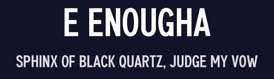 e Enougha by wepfont.com — Sans Serif Font — thumbnail 2