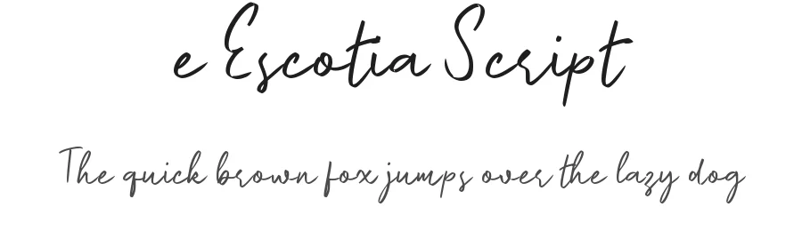 e Escotia Script