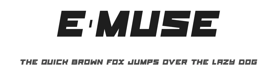 E-Muse by Don Marciano — Display Font