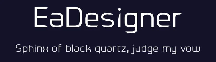 EaDesigner by Edgar Sarmiento — Sans Serif Font — thumbnail 2