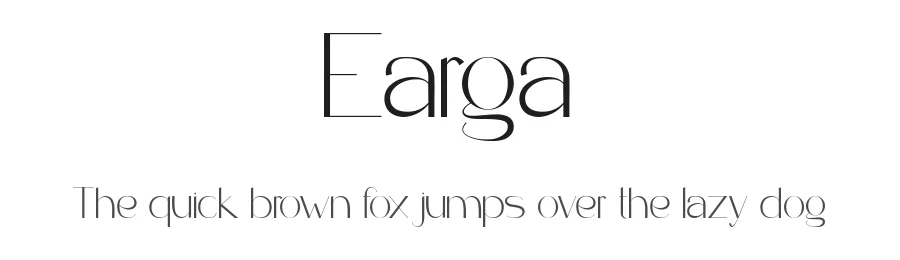 Earga by Muksal Creative — Sans Serif Font