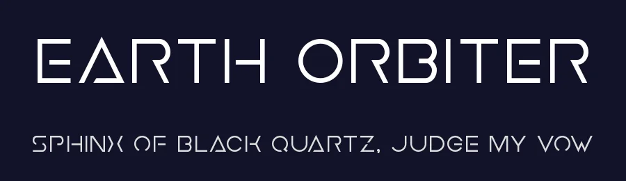 Earth Orbiter by Iconian Fonts — Display Font — thumbnail 2