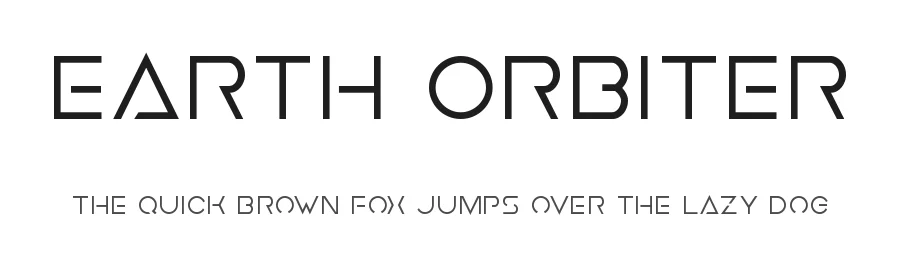 Earth Orbiter by Iconian Fonts — Display Font