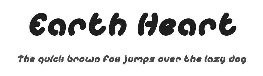 Earth Heart by weknow — Decorative Font