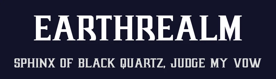 Earthrealm by Iconian Fonts — Serif Font — thumbnail 2
