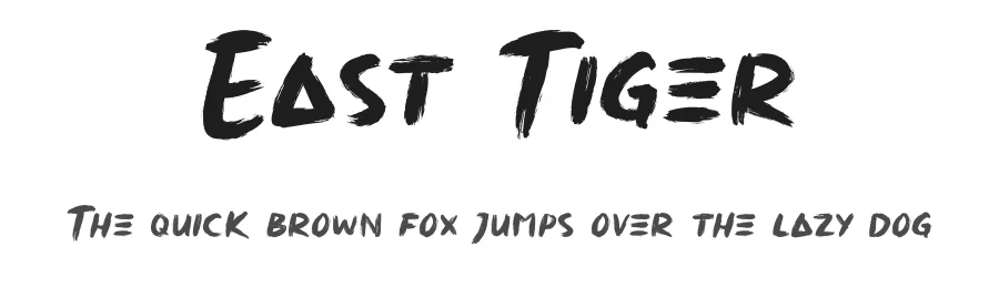 East Tiger by Craft Supply Co. — Script Handwritten Font