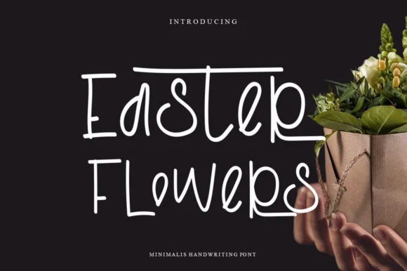 Easter Flowers Font by Garcio — Script Handwritten Font