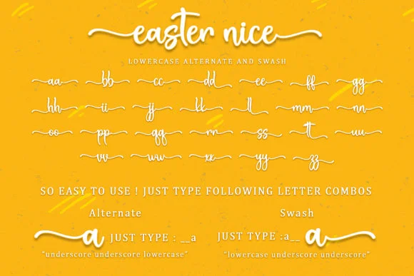 Easter Nice Font by Sakha Design — Script Handwritten Font — thumbnail 8