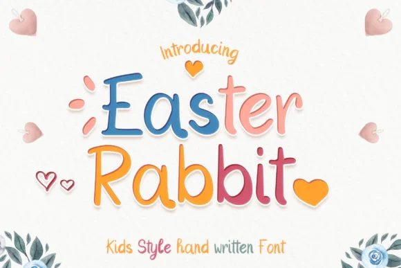Easter Rabbit Font by numnim — Script Handwritten Font