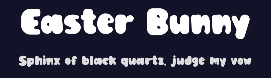 Easter Bunny by Erik Studio — Decorative Font — thumbnail 2