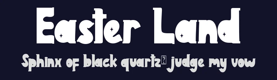 Easter Land by Yoga Letter — Decorative Font — thumbnail 2