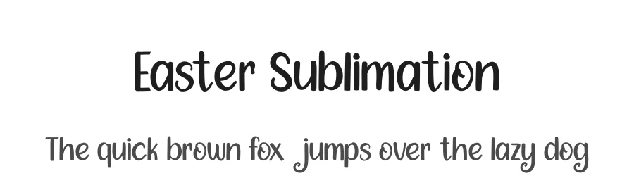 Easter Sublimation