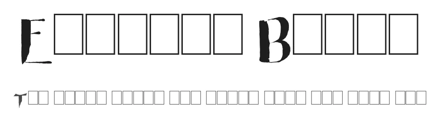 Eastern Brush by imagex — Decorative Font