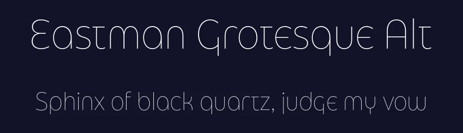 Eastman Grotesque Alt by Zetafonts — Sans Serif Font — thumbnail 2