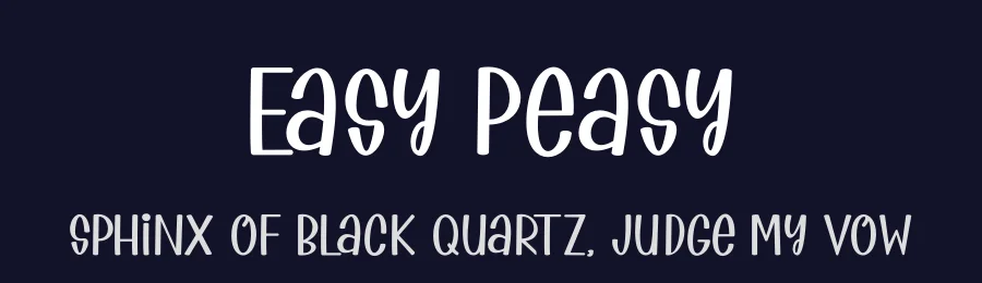 Easy Peasy by Supersemar Letter — Script Handwritten Font — thumbnail 2