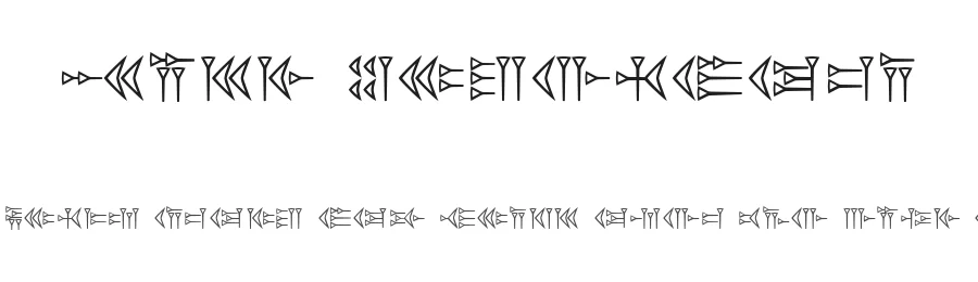Easy Cuneiform by Intellecta Design — Dingbats Font
