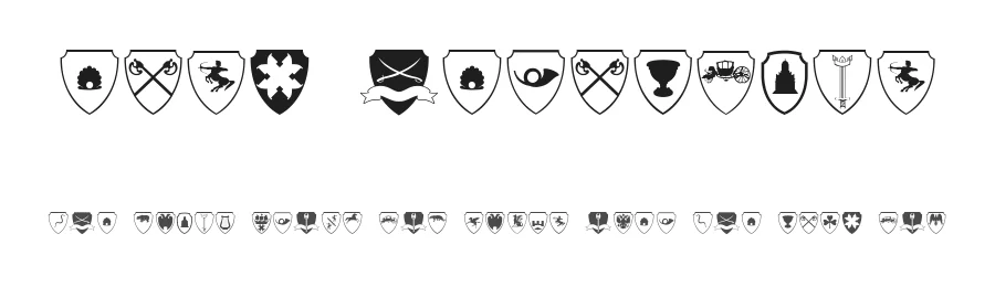 Easy Heraldics by Intellecta Design — Dingbats Font