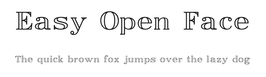 Easy Open Face