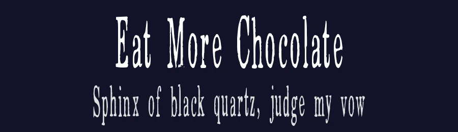 Eat More Chocolate by Kimberly Geswein — Decorative Font — thumbnail 2