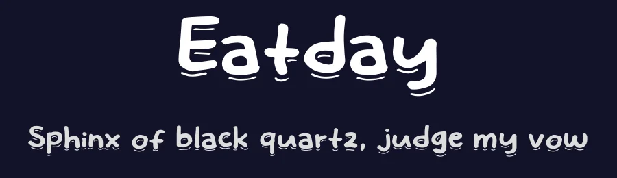 Eatday by Khurasan — Decorative Font — thumbnail 2