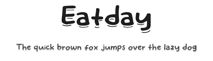 Eatday by Khurasan — Decorative Font