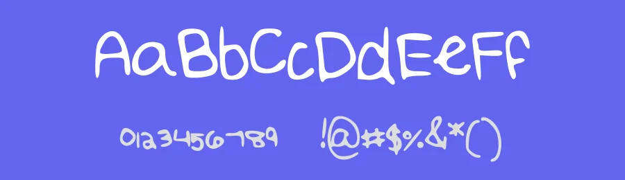Eatmyeggrolls by fluffypotatoe — Script Handwritten Font — thumbnail 3