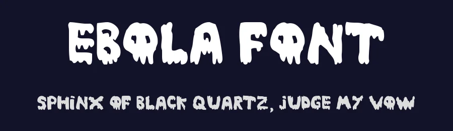 Ebola Font by Woodcutter — Decorative Font — thumbnail 2
