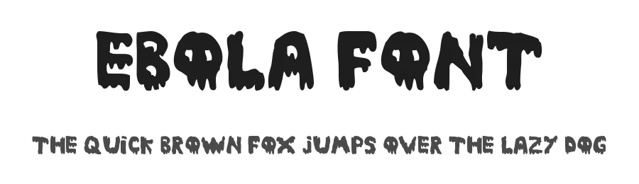 Ebola Font by Woodcutter — Decorative Font