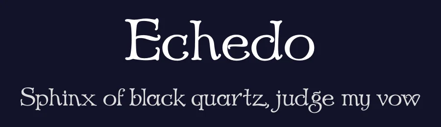 Echedo by Mario Arturo — Decorative Font — thumbnail 2